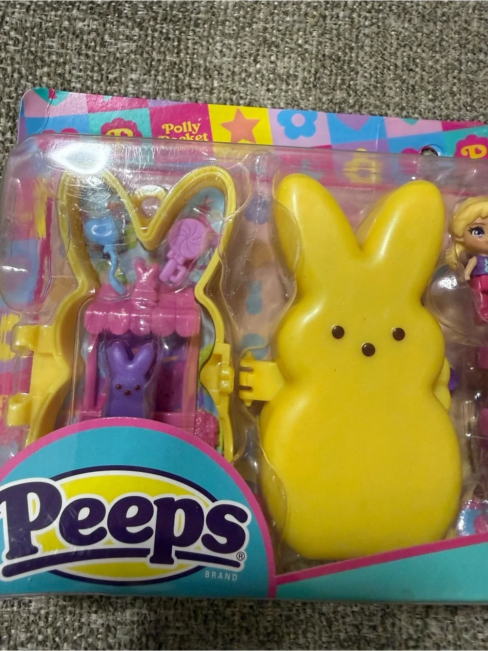 Mattel Polly Pocket Peeps Bunny Playset